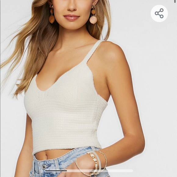 NWT Sweater-Knit Crop Top - Picture 1 of 8